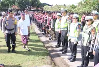 Gubernur Koster Pimpin Apel Pasukan Bersama Kapolda