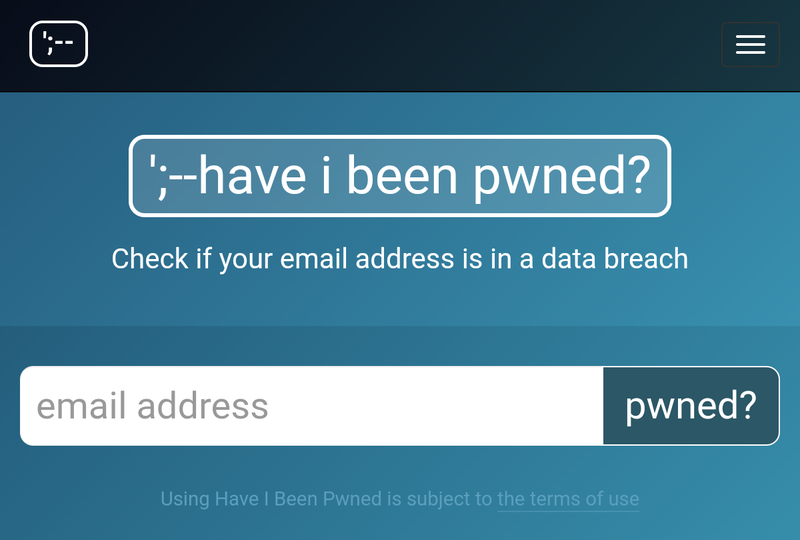 Have I Been Pwned