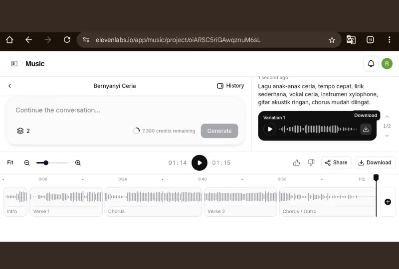 Aplikasi eleven music 3