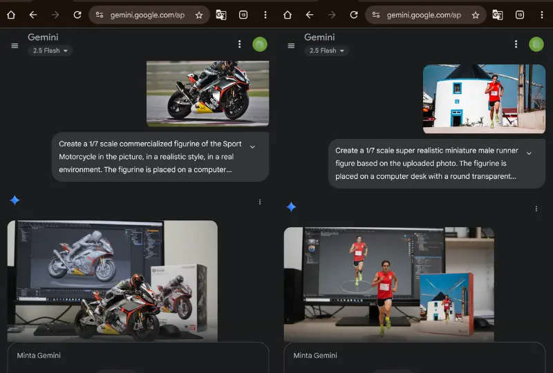 Cara membuat miniatur ai dari Google Nano Banana
