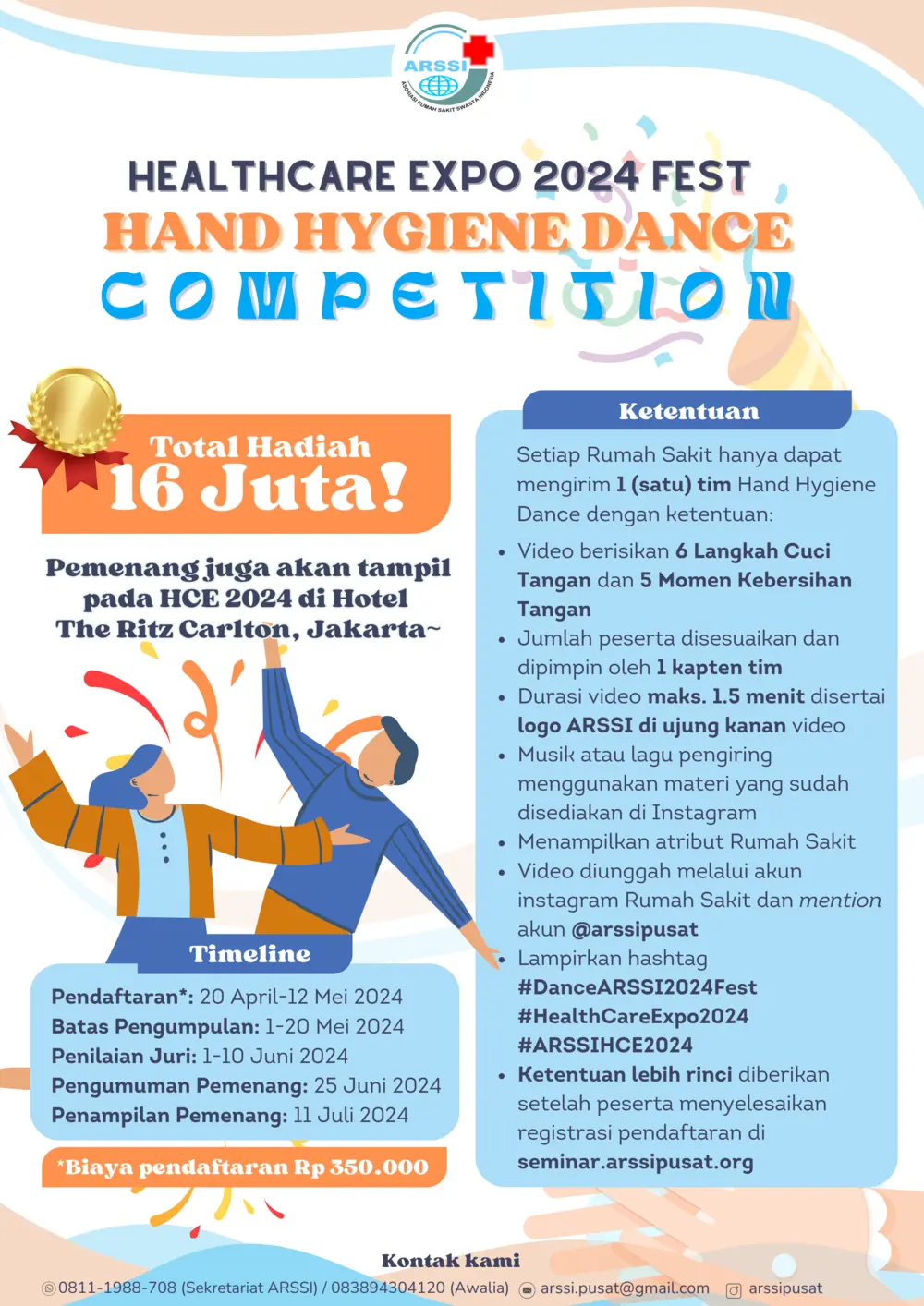 poster hand hygiene dance 2024