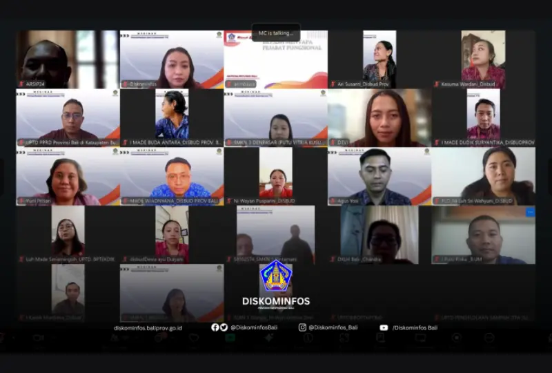 Diskominfos Provinsi Bali Gelar Webinar Pemanfaatan dan Keamanan Tanda Tangan Elektronik