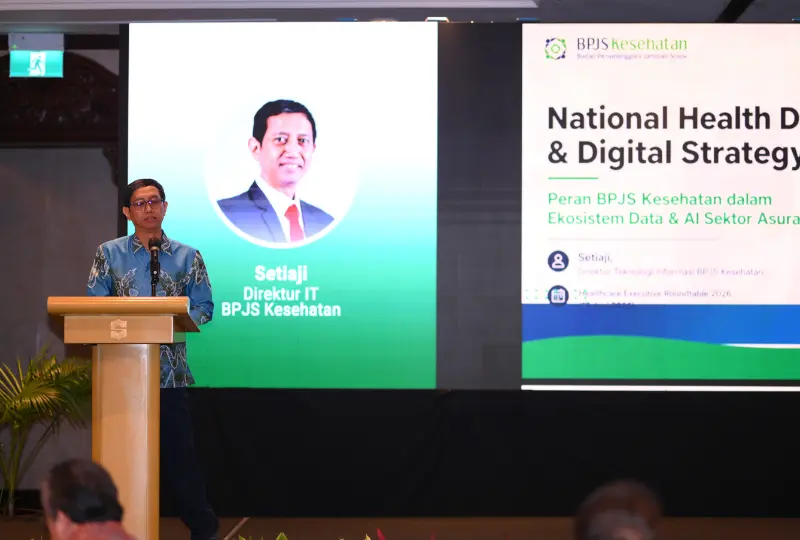 Setiaji, S.T., M.Si. dalam Acara Healthcare Executive Roundtable 2026