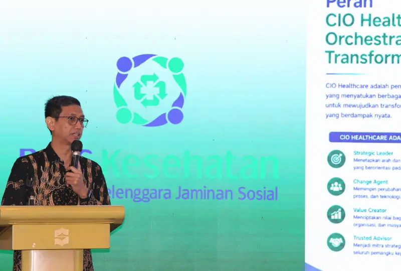 Setiaji Direktur IT BPJS Kesehatan dalam Acara CIO Healthcare Summit 2026