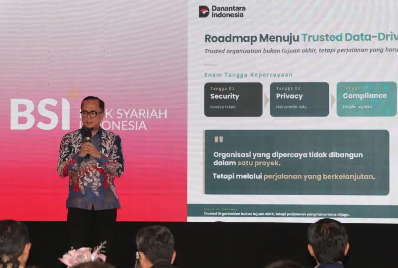 Andri Purnomo Chief Information Security Officer PT Bank Syariah Indonesia (Persero) Tbk dalam Acara Data Security Summit 2026