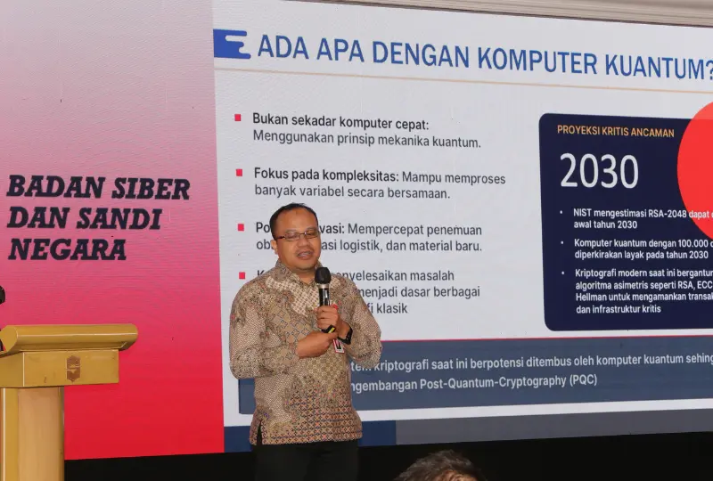 Eko Yon Handri Cybersecurity Expert BSSN dalam Acara Data Security Summit 2026
