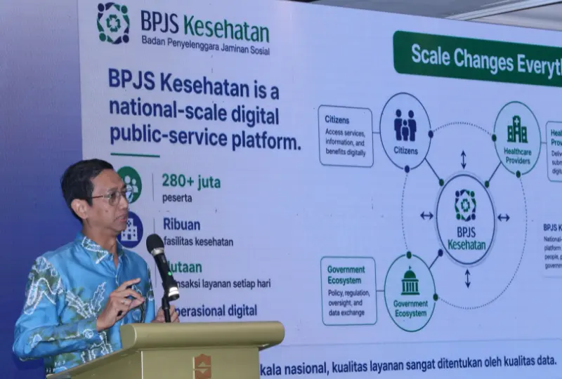 Setiaji, Direktur Teknologi Informasi BPJS Kesehatan, dalam Acara CDO CIO Summit 2026