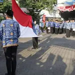 Diskominfo Jatim Gelar Upacara HUT ke-81 RI