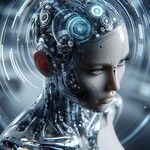 Ilustrasi Robot Humanoid