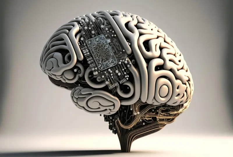 Ilustrasi Implan Chip ke Otak Manusia