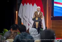 Meutya Hafid dalam Penandatanganan Nota Kesepahaman Sinergi Pengelolaan SP4N-LAPOR!