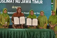 Pemprov Jatim menandatangani PKS dengan Pimpinan Wilayah Muslimat NU