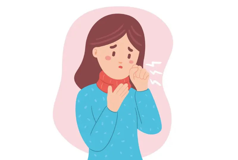 Ilustrasi seseorang yang menderita TBC