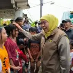 Gubernur Khofifah Tinjau Banjir di Lamongan