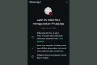 Ilustrasi Akun WhatsApp Diblokir