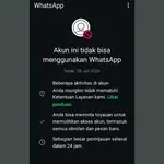 Ilustrasi Akun WhatsApp Diblokir