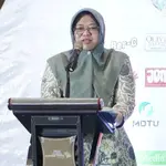 Sherlita Ratna Dewi Agustin, menghadiri HUT Ke-3 PT Kabar Terdepan Indonesia