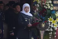 Gubernur Jatim Memimpin Upacara Peringatan Hari Jadi ke-81