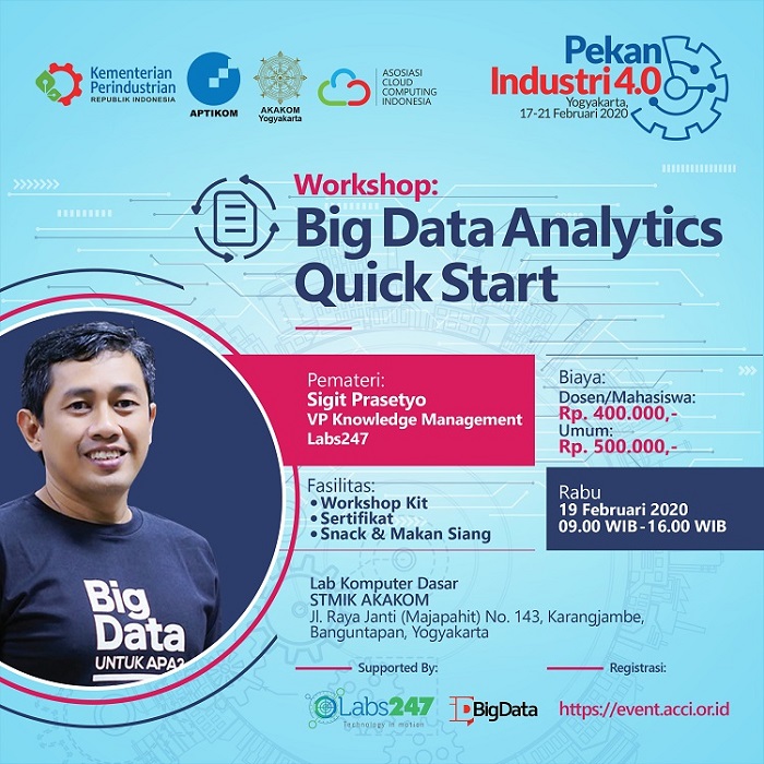 Pekan Industri 4.0 @ Yogyakarta: Workshop Big Data