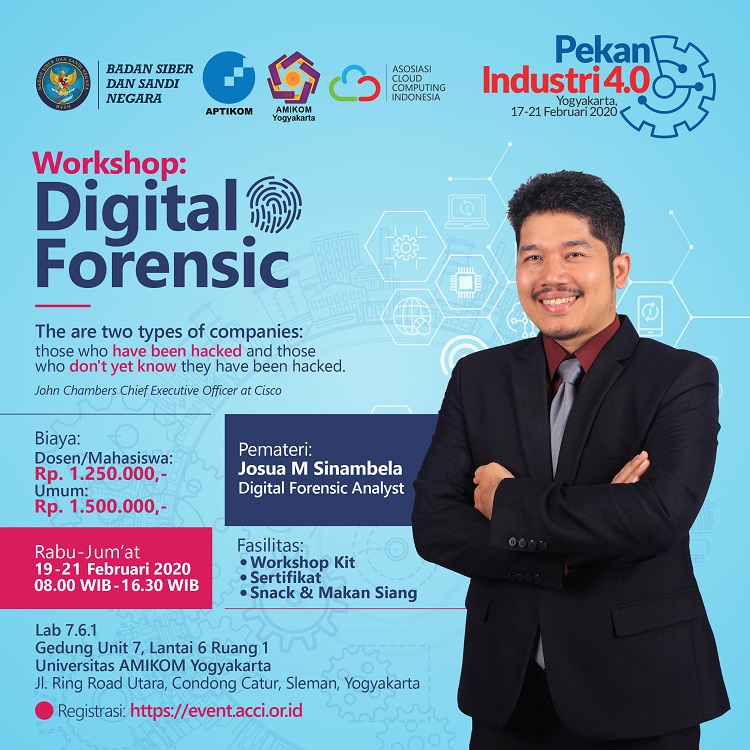 Pekan Industri 4.0 @ Yogyakarta: Workshop Digital Forensic