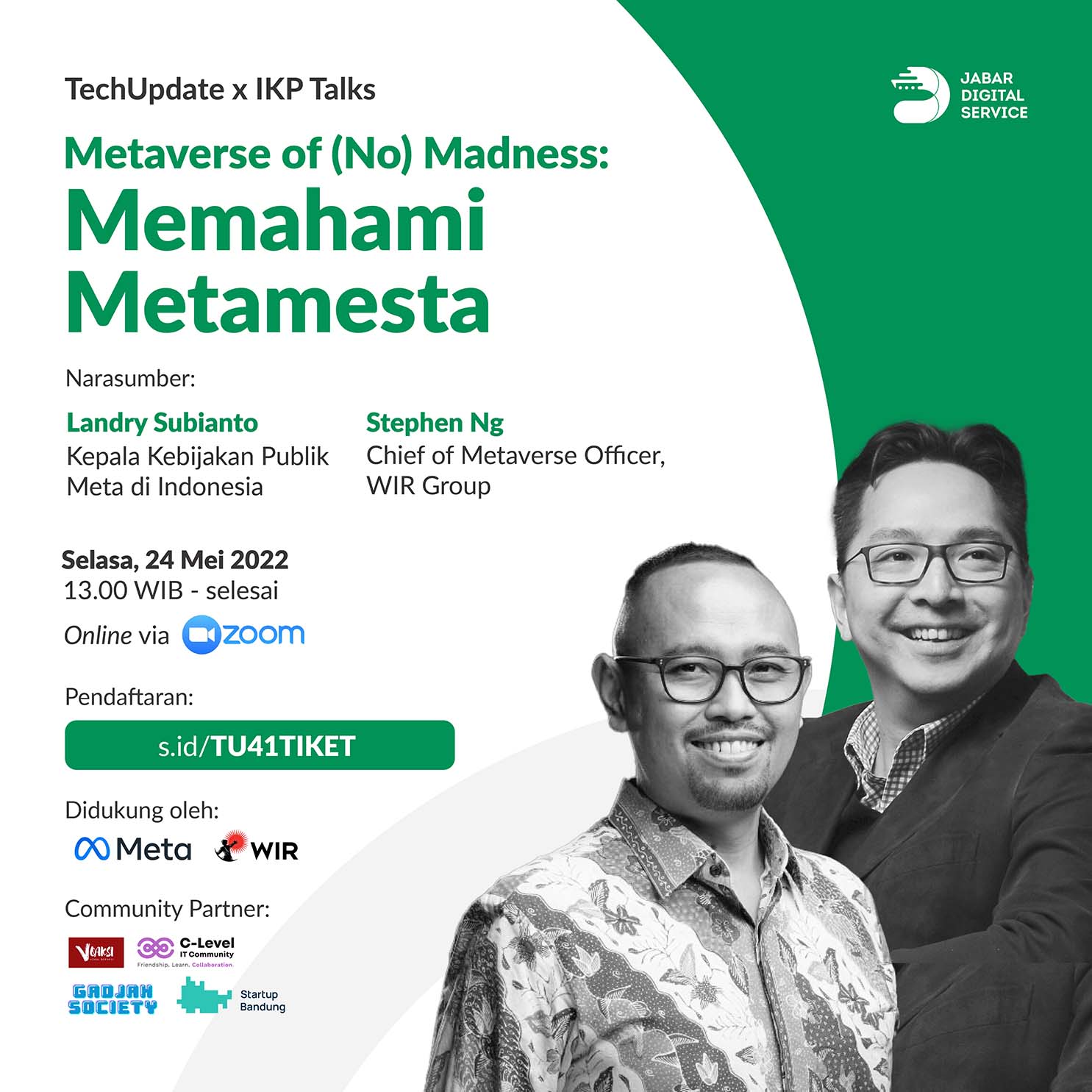 TechUpdate Vol 41 X IKP Talks Webinar Series 7 - Metaverse of (No) Madness: Memahami Metamesta