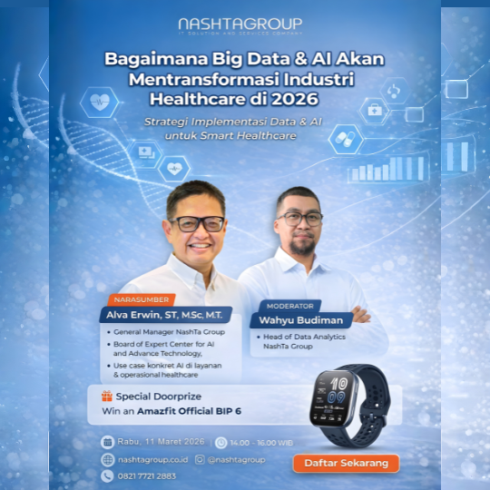 Webinar Data & AI:Bagaimana Big Data & Al Akan Mentransformasi Industri Healthcare di 2026