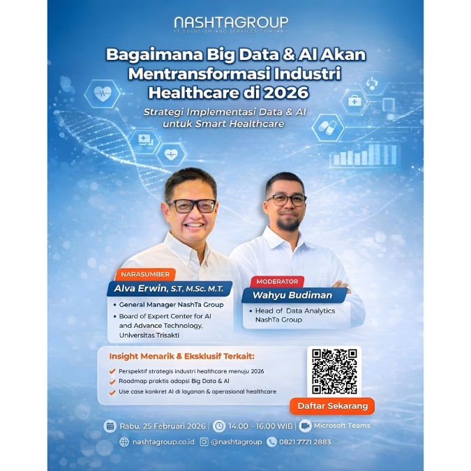 Webinar Data & AI:Bagaimana Big Data & Al Akan Mentransformasi Industri Healthcare di 2026