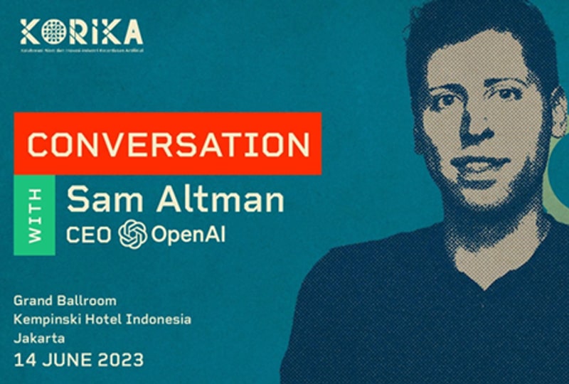 Sam Altman, Co-Founder & CEO OpenAI, Pembuat ChatGPT Dijadwalkan Berkunjung ke Jakarta